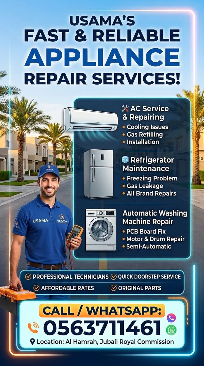Jubail, Air Conditioning, Home Appliance Services