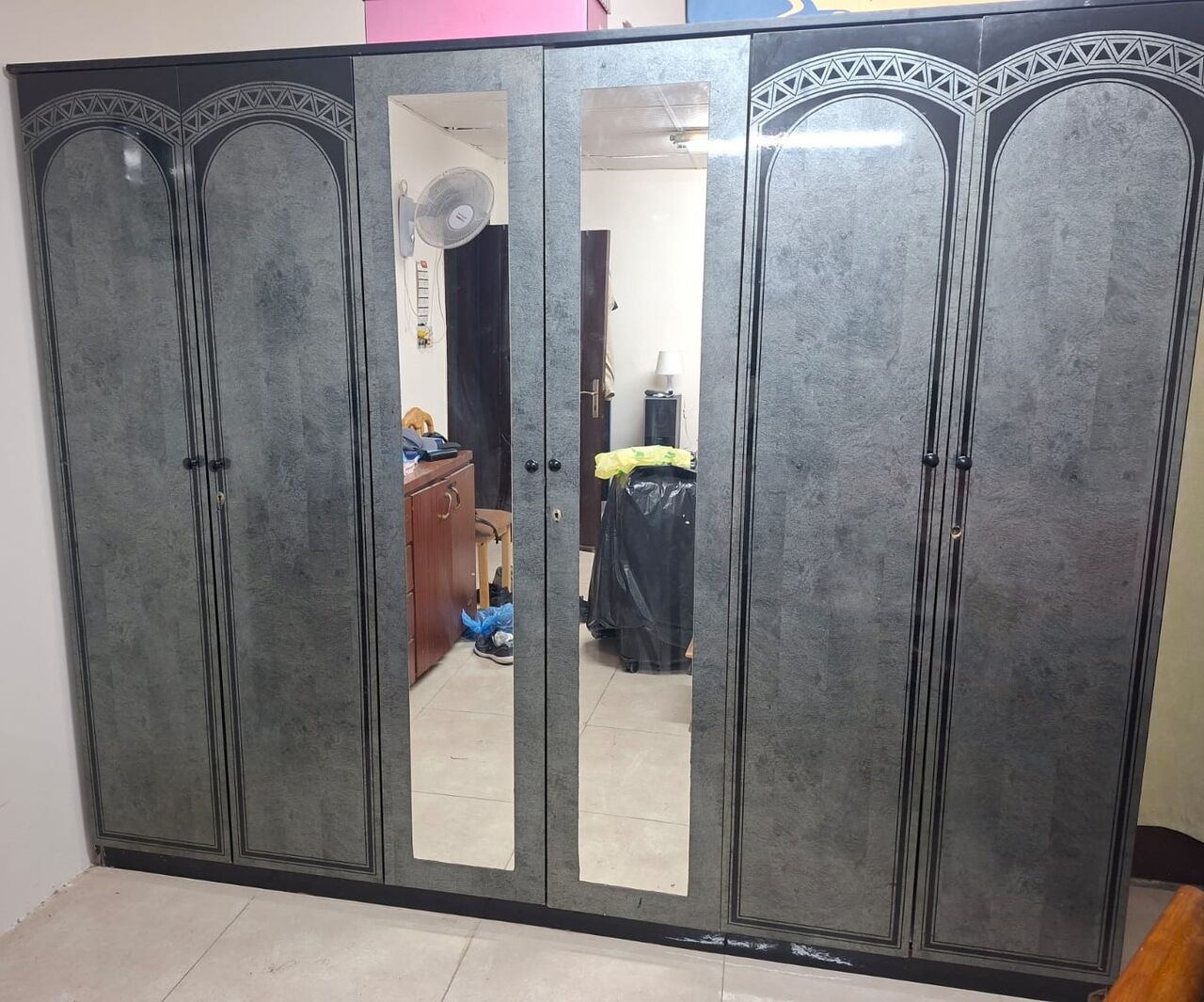 Khobar, Furniture, SAR 500,  Double Bed Set And Study Table For Sale