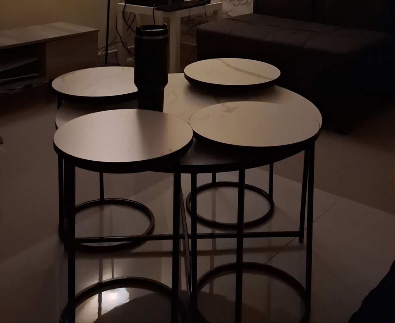 Khobar, Furniture, SAR 100,  White Centre Table With Detachable Tables