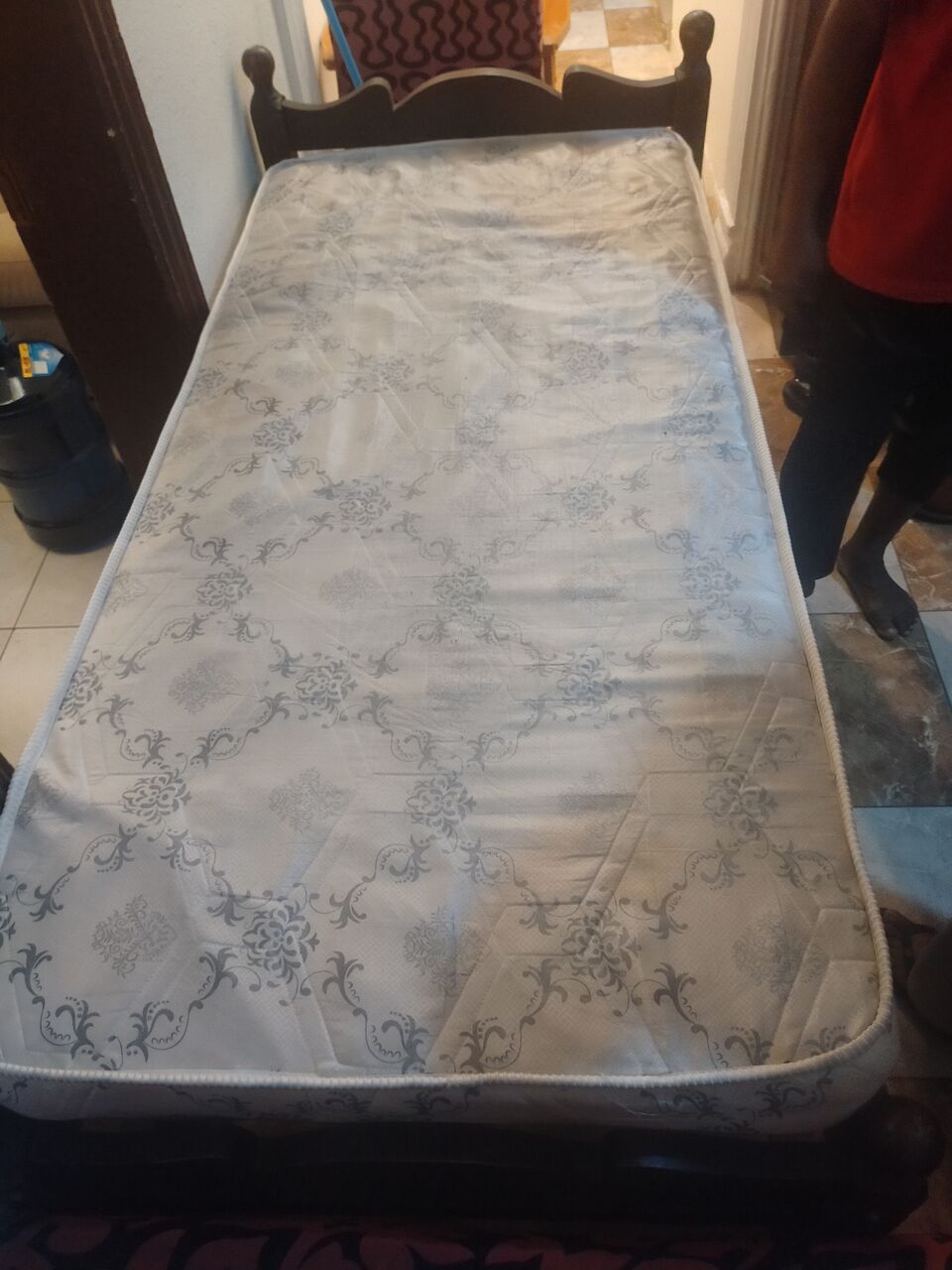 Jeddah, Furniture, SAR 250,  Single Wooden Bed/cot With Mattress
