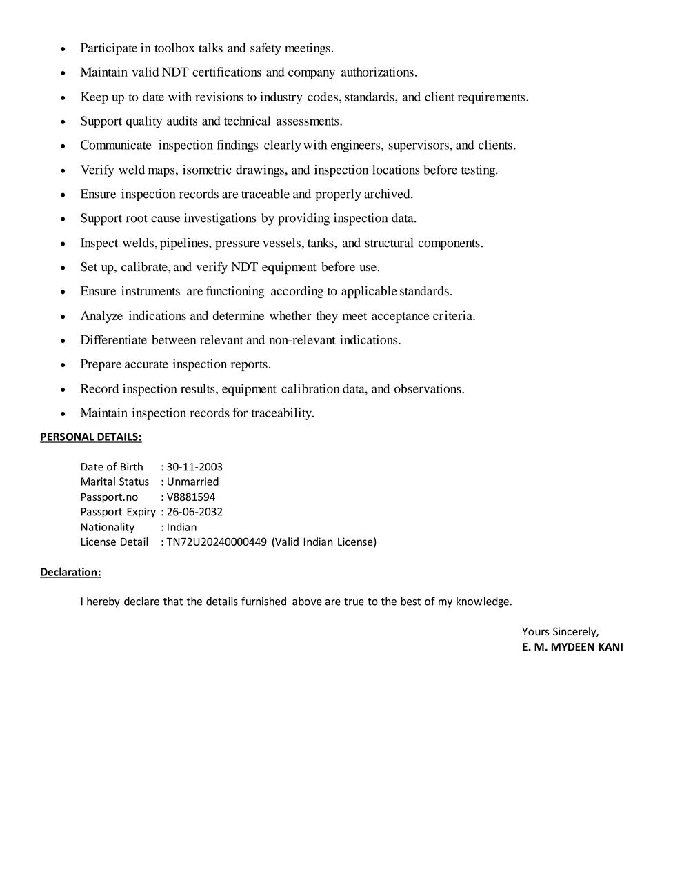Dammam, Job Seekers, NDT MULTI TECHNICIAN