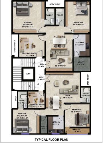 Hyderabad, Real Estate For Sale, INR 5999,  3 BR,  1100 Sq. Feet,  3BHK On 1st Floor Flat For Sale Permission Teja Colony Shakpet Tolichowki Hyderabad
