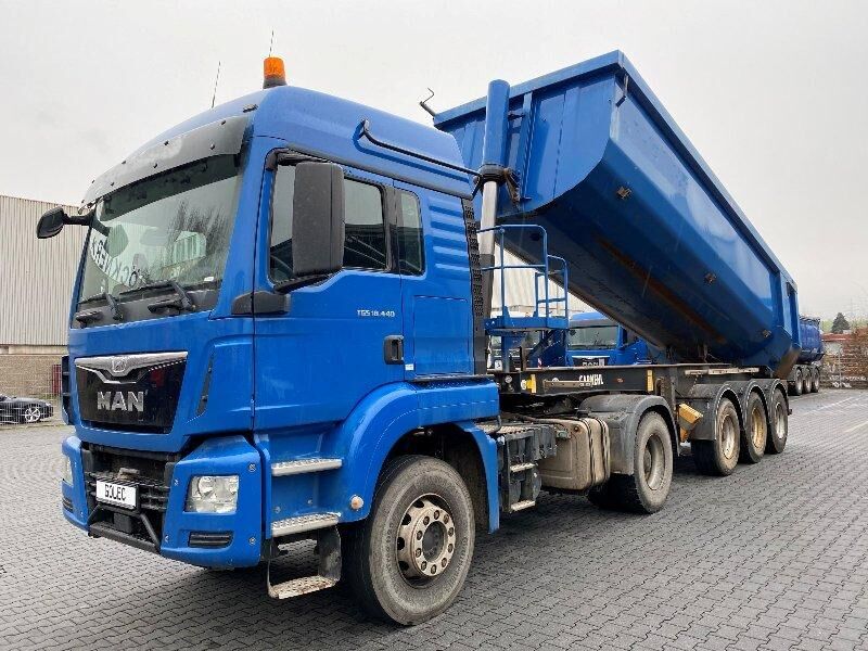 Jubail, Jobs, MAN 6×4 Tractor Head With 3-Axle Side Tipper Semi-Trailer (30&ndash;40 MT Capacity)