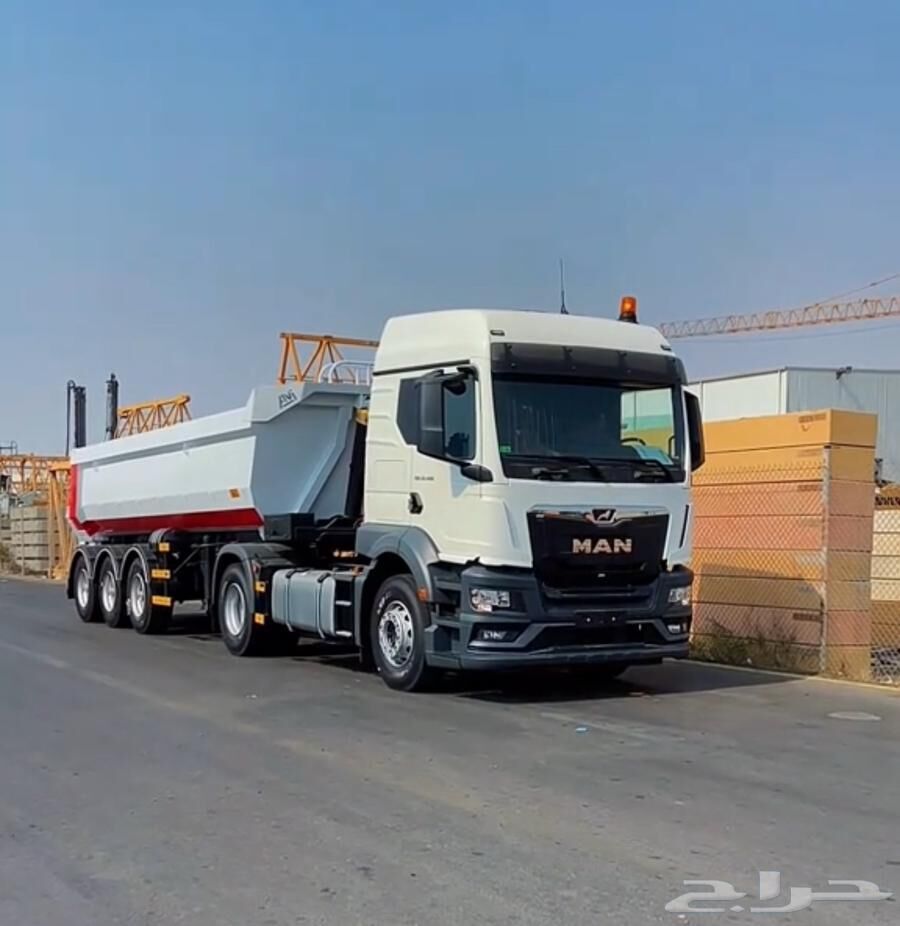 Jubail, Jobs, MAN 6×4 Tractor Head With 3-Axle Side Tipper Semi-Trailer (30&ndash;40 MT Capacity)