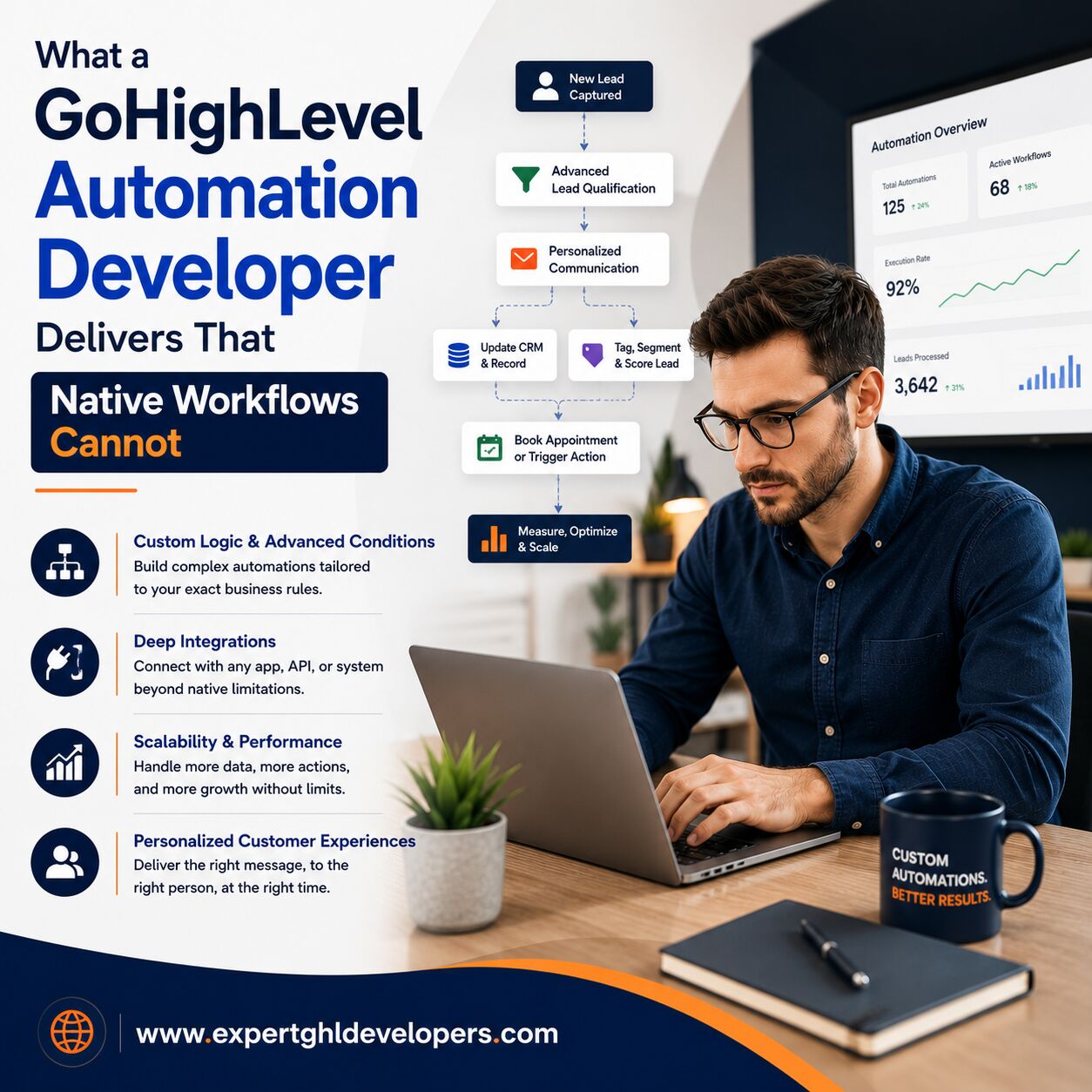 New York, Web Design & Development, What A GoHighLevel Automation Developer Delivers That Native Workflows Cannot