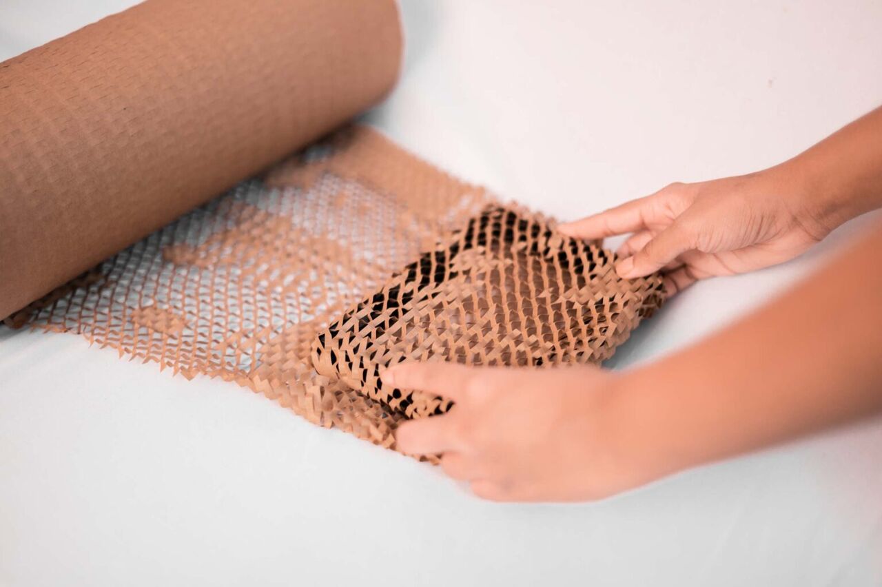 Navi Mumbai, Materials, INR 690,  Buy Lightweight Hexa Wrap For Glass, Bottles & Gift Packaging- EcoCushion Paper