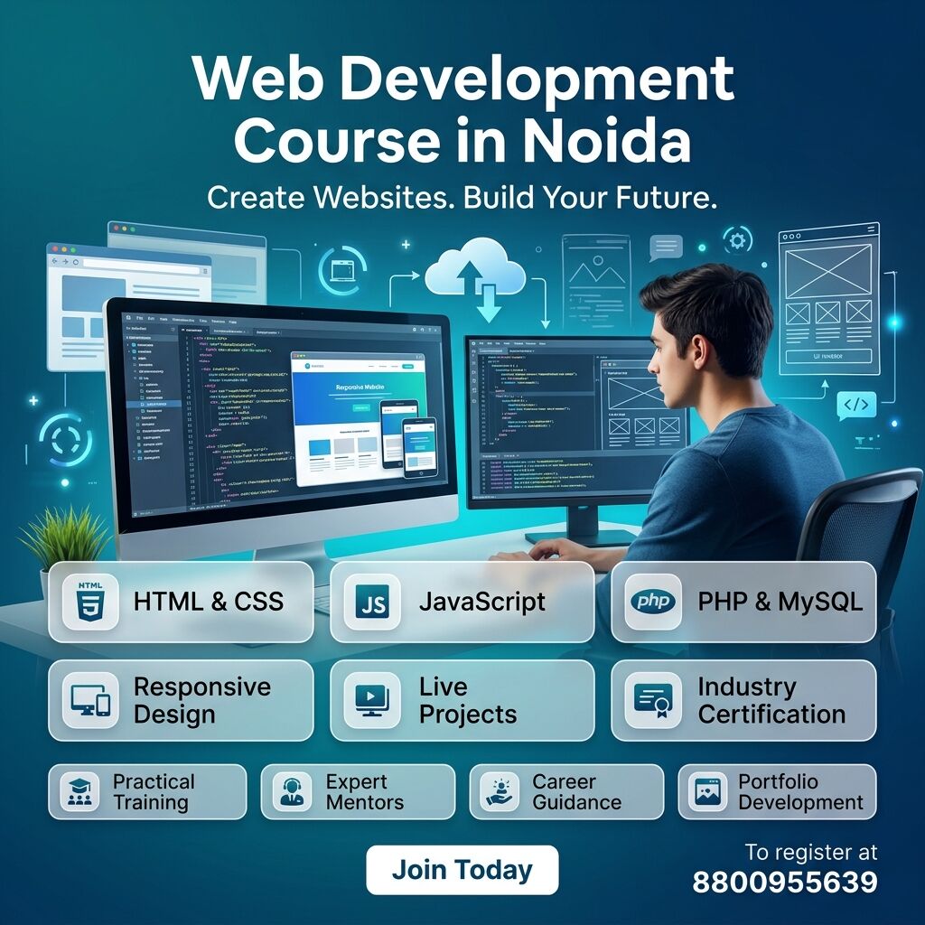 Noida, Education, Professional Web Development Course In Noida With Hands-On Training