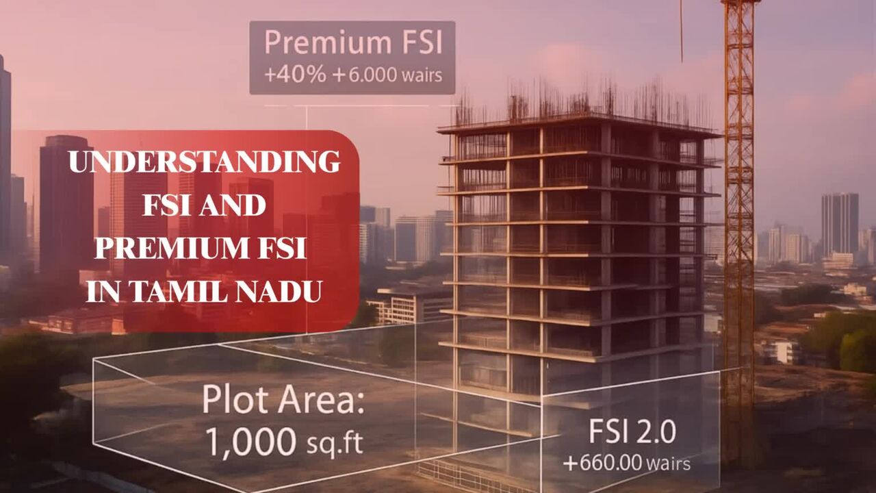 Chennai, Real Estate For Sale, 24 Sq. Meter,  FSI & Premium FSI In Tamil Nadu