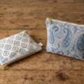 INR 999,  Travel Pouches Hand Block Printed Cotton Travel Pouches | Theindiglobal