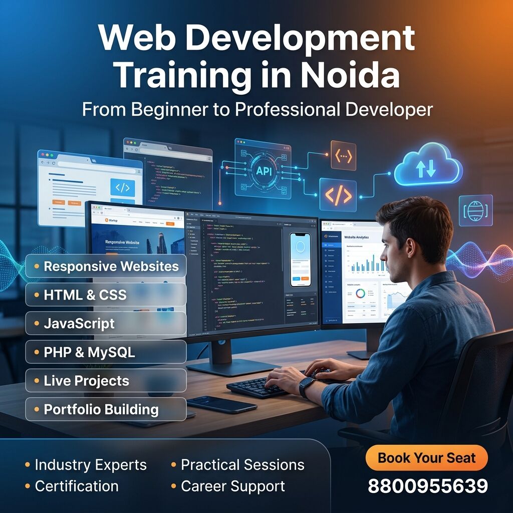 Noida, Education, Learn Web Development In Noida With Practical Industry Training