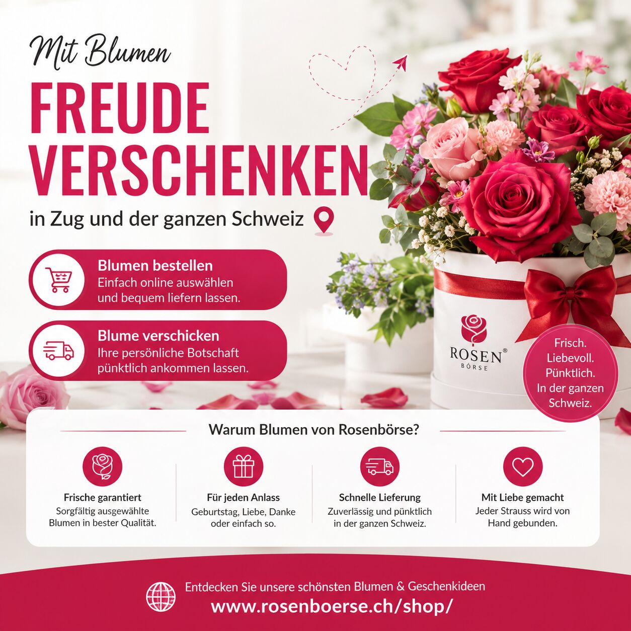 Geneva, Farm & Garden, CHF 149,  Blume Verschicken In Der Schweiz &ndash; Alles, Was Kunden Aus Zug Vor Der Bestellung Wissen Sol