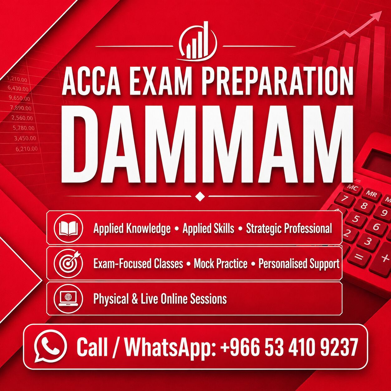 Dammam, Lessons Offered, ACCA Classes In Dammam &ndash; Personalised Exam Preparation