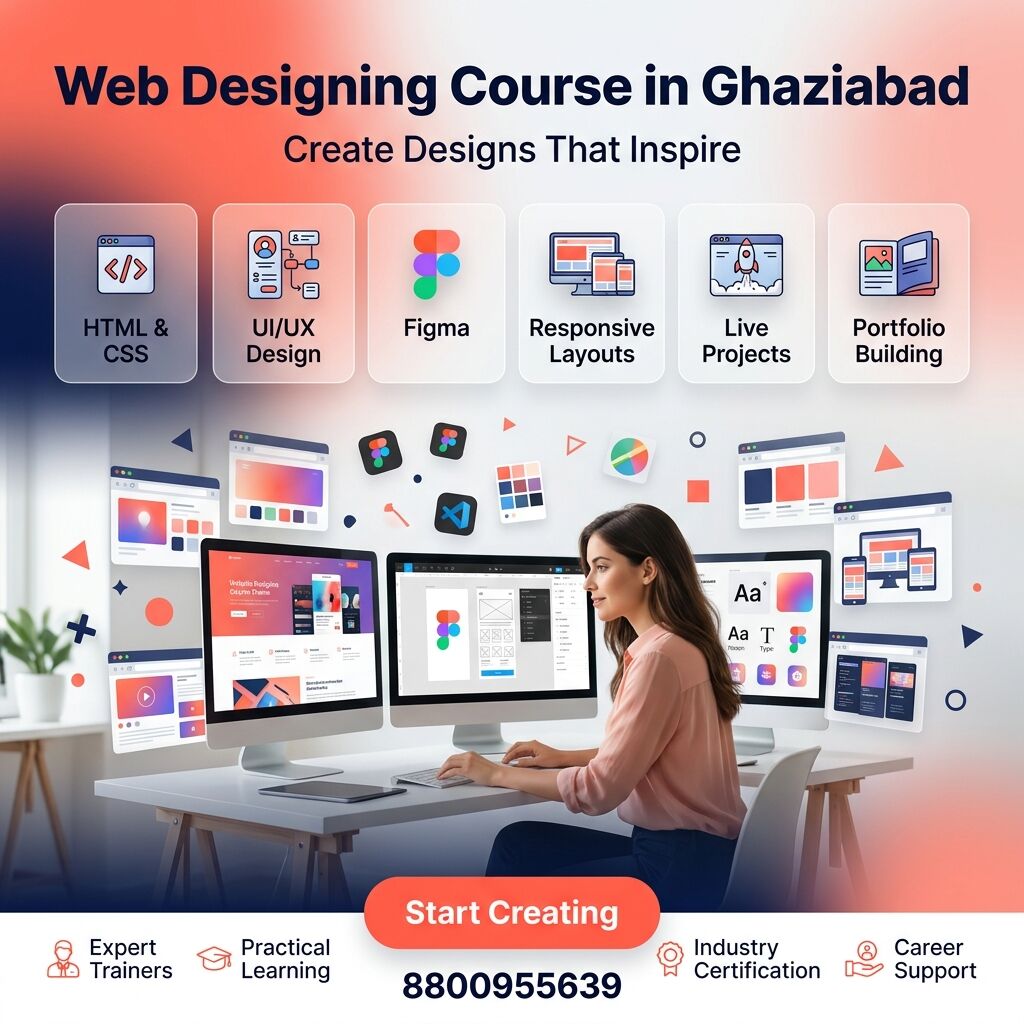 Noida, Education, Web Designing Course In Ghaziabad With Practical Training & Live Projects