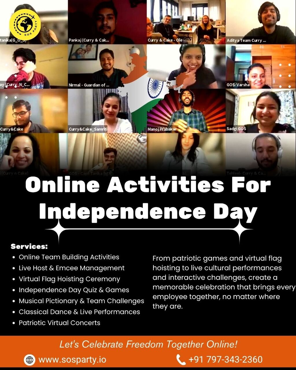 Chandigarh, Event Planning, Virtual Independence Day Celebration Ideas In Office