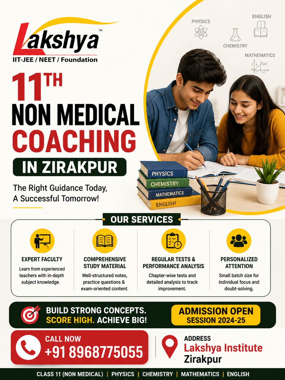 Chandigarh, Education, Build A Strong JEE Foundation With 11th Non Medical Coaching In Zirakpur