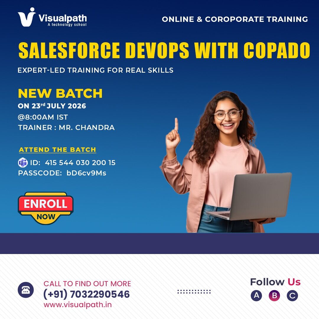 Hyderabad, Lessons Offered, Salesforce DevOps With Copado | New Online Batch &ndash; Join Now!