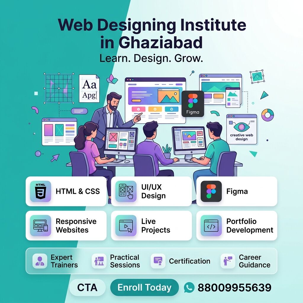 Noida, Education, Web Designing Institute In Ghaziabad With Industry-Focused Training