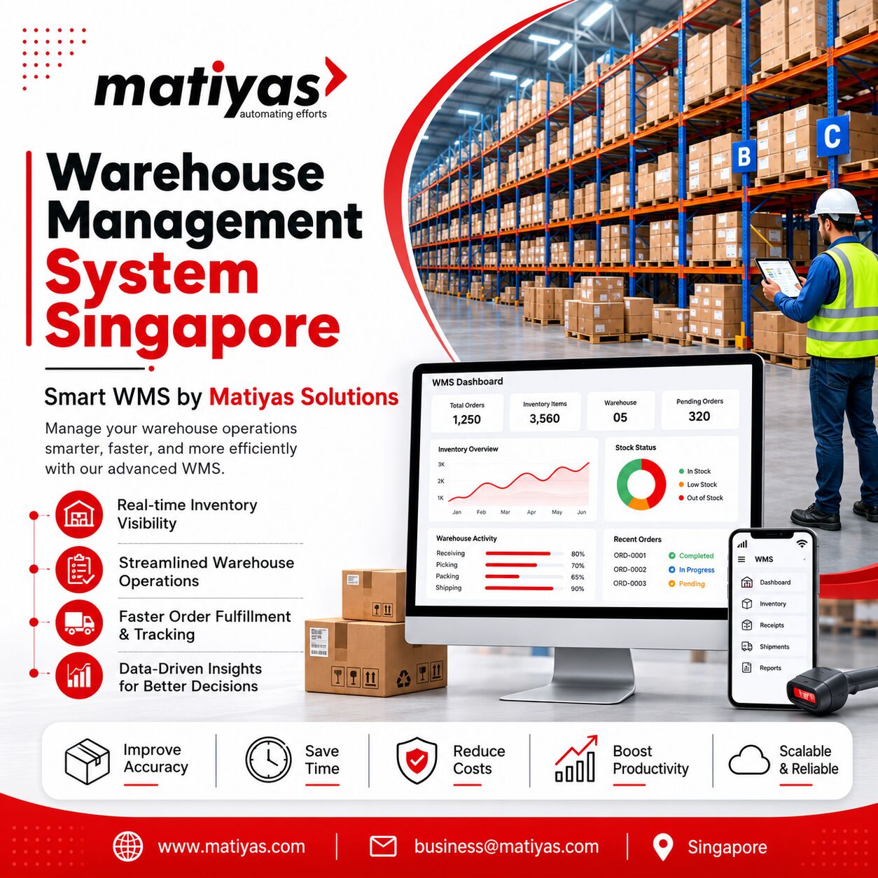 Singapore, Software, SGD 1,  Warehouse Management System Singapore | Smart WMS By Matiyas Solutions