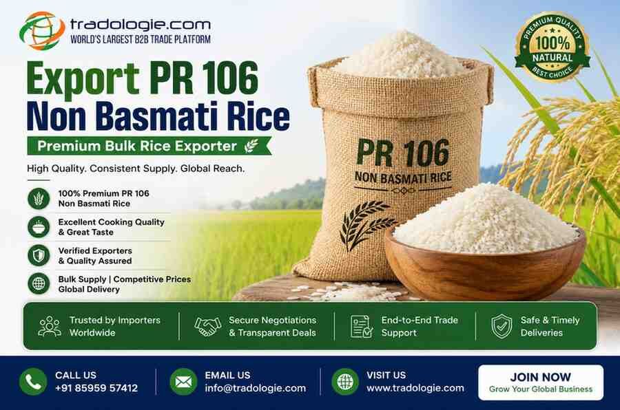 Lucknow, Food, INR 2,  Export PR 106 Non Basmati Rice | Premium Bulk Rice Exporter