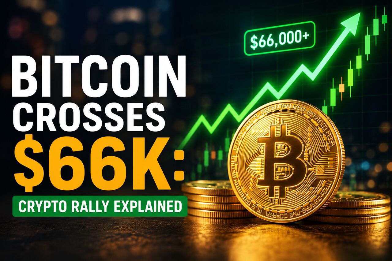 New York, Financial, Bitcoin Crosses $66K: Crypto Rally Explained
