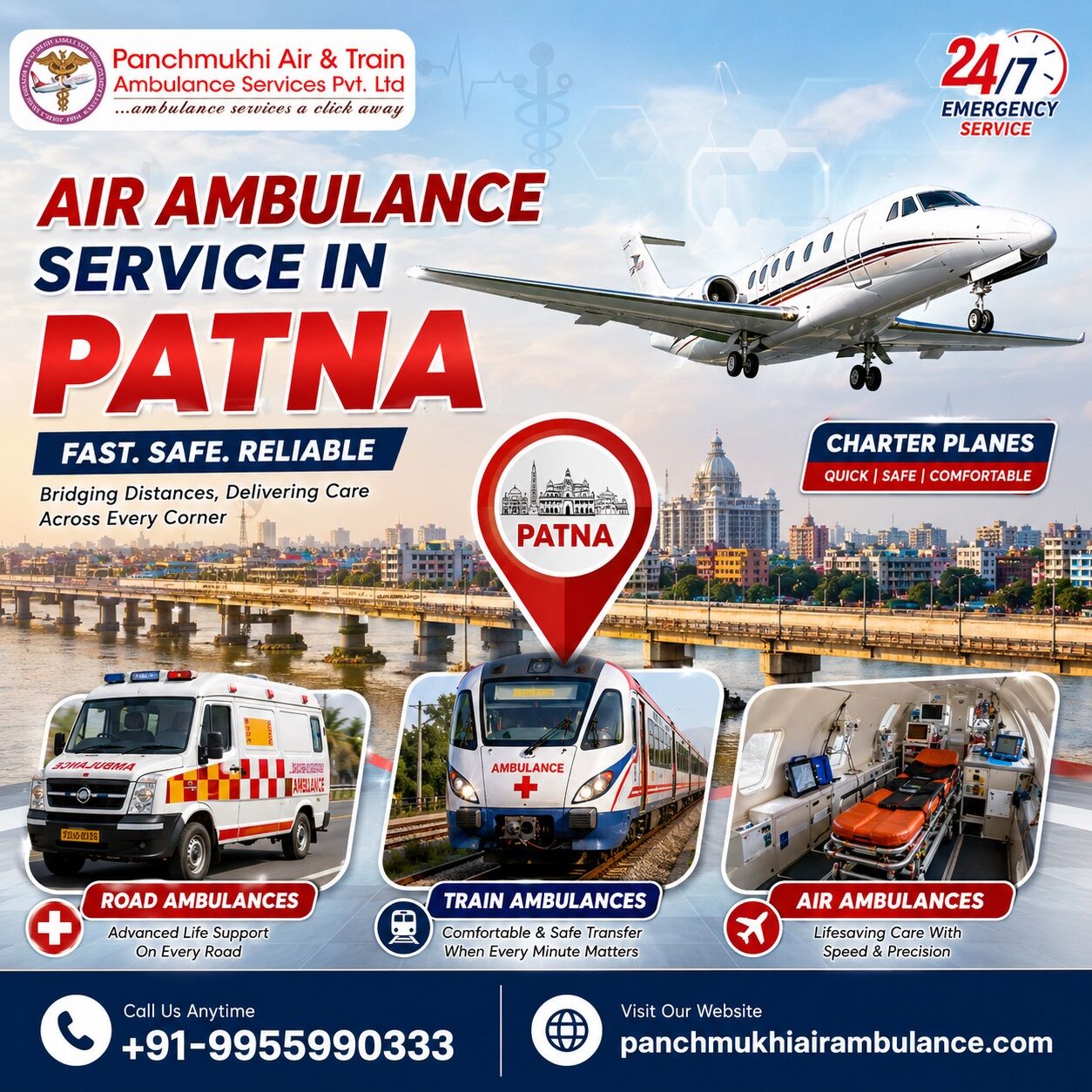 Mumbai, Health, Get Panchmukhi Air Ambulance Service In Patna, Which Provides An Advanced Medical Setup