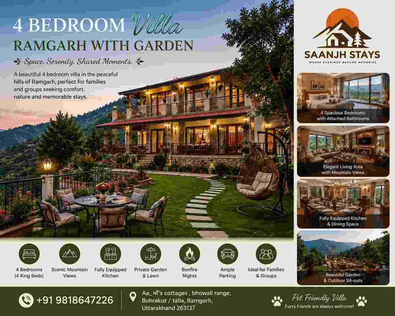 Mumbai, Travel, 4 Bedroom Villa Ramgarh With Garden