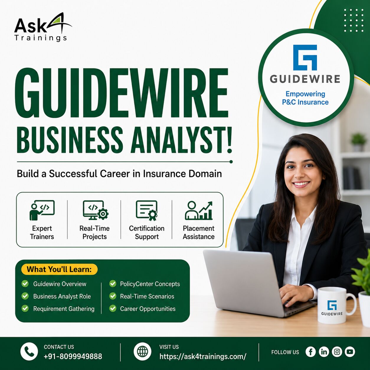 Hyderabad, Computers, INR 25000,  Guidewire Business Analyst Training| Guidewire Business Analyst Certification
