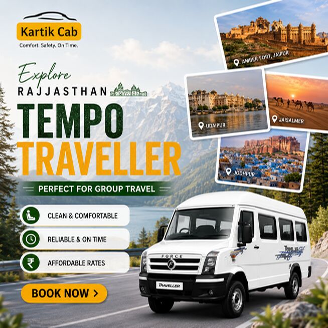 Jaipur, Travel, Tempo Traveller Rent In Jaipur For Comfortable Group Travel