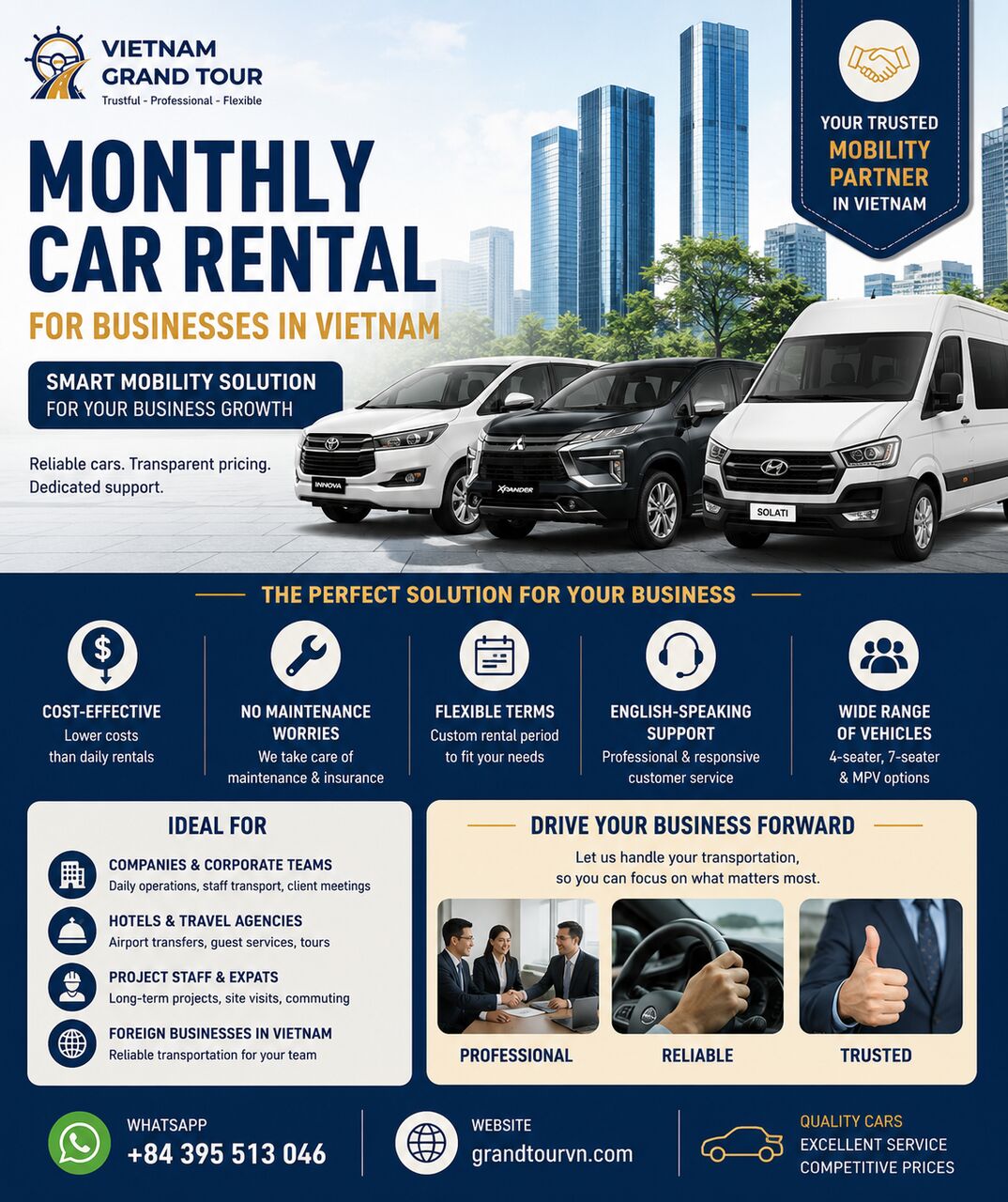 Ho Chi Minh City, Labor/Moving, Save More With Monthly Car Rental Instead Of Daily Bookings