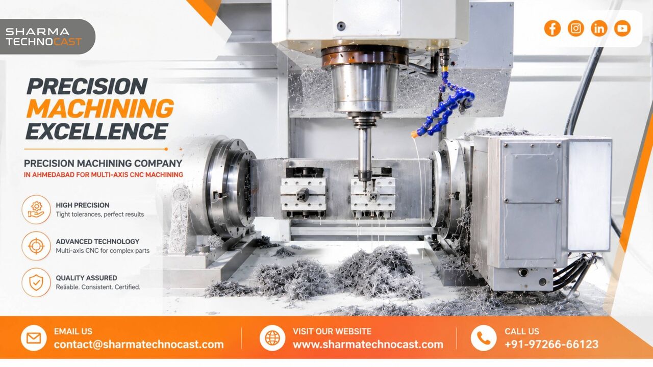 Ahmedabad, Business, Multi-Axis CNC Machining, Ahmedabad &ndash; Sharma Technocast