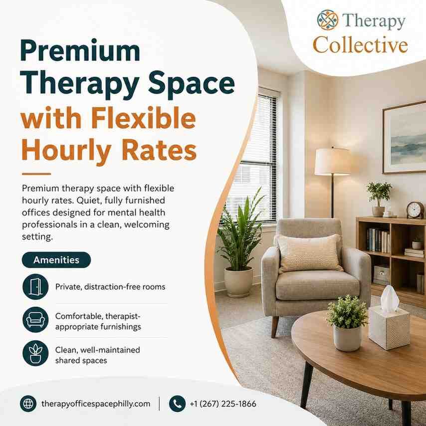 New York, Health, Fully Furnished Therapy Space Starting At Just $20/Hour