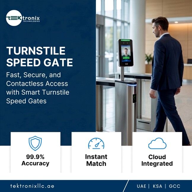 Dubai, Computer, Secure Public Sector Entrances With Turnstile Speed Gates