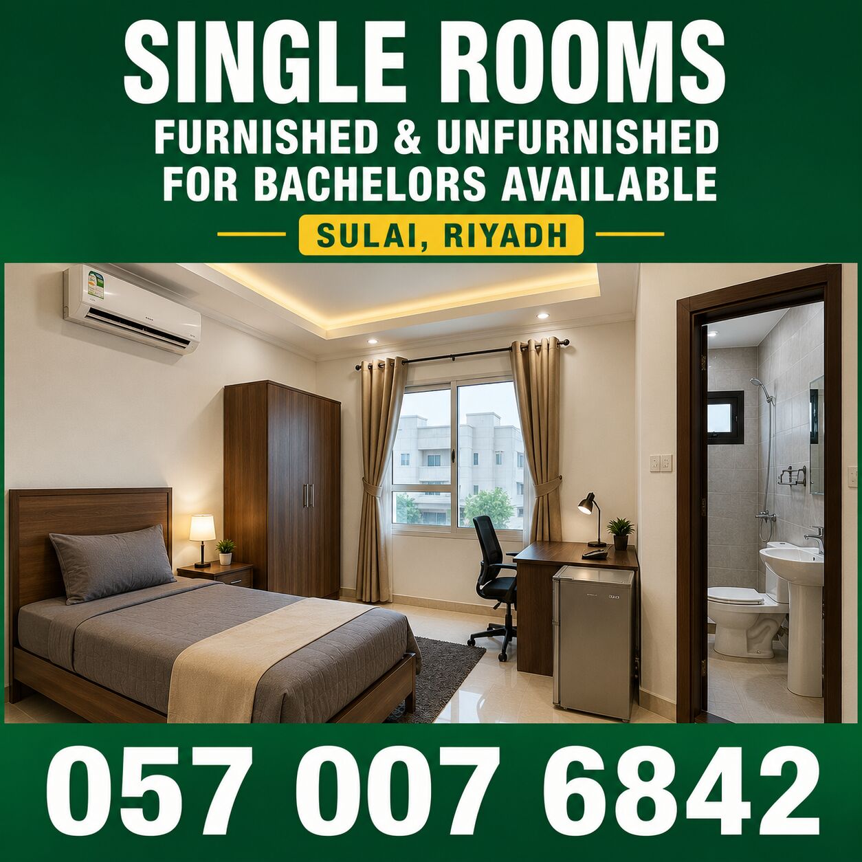 Al Salam, Real Estate, ✅✅✅ FURNISHED & UNFURNISHED SINGLE ROOMS FOR BACHELORS AVAILABLE IN SULAI RIYADH ✅✅✅