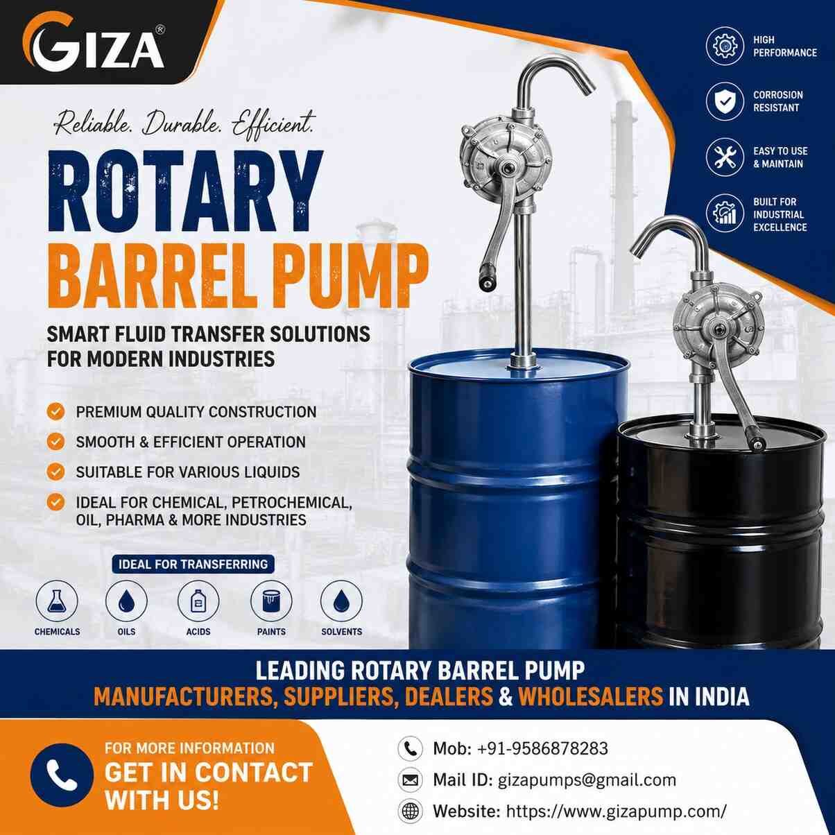 Ahmedabad, Wholesale Products, Industrial Rotary Barrel Pump Wholesalers In India