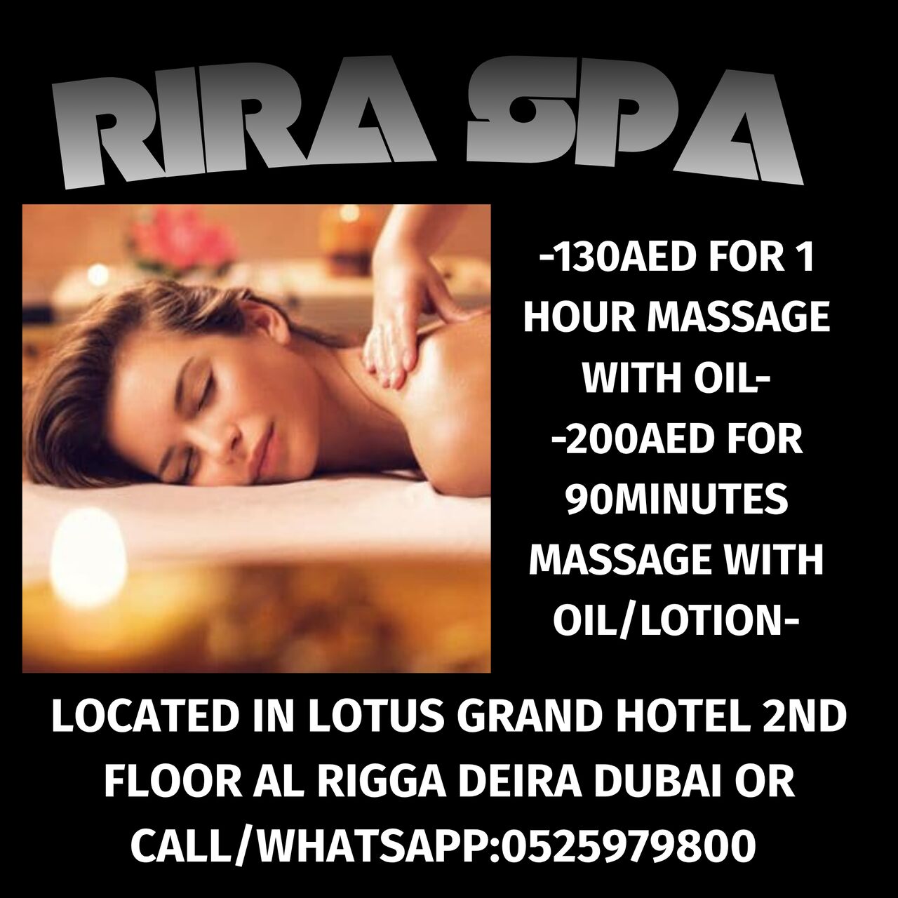 Al Rigga, Health, Rira Spa Offer 7/22/2026