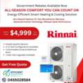 AUD 4999,  Government Rebates Available &ndash; Rinnai Smart Heating & Cooling