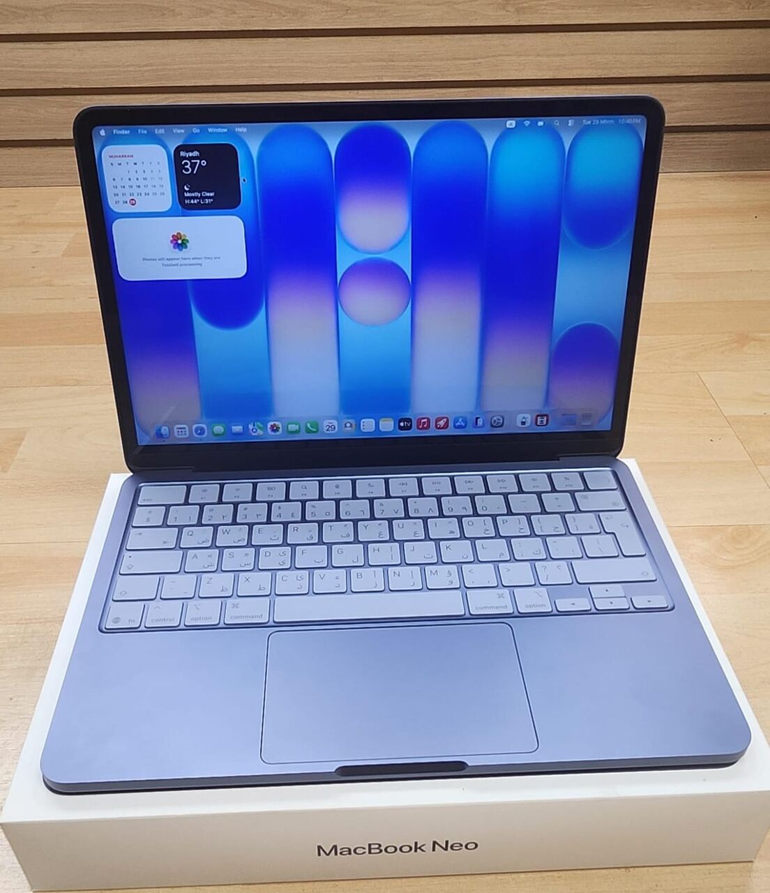Riyadh, Computers, SAR 2999,  MacBook Neo Blue Finger Print13 Inch 2026 A18 Pro RAM 8GB SSD 512 GB B.C 15(100)