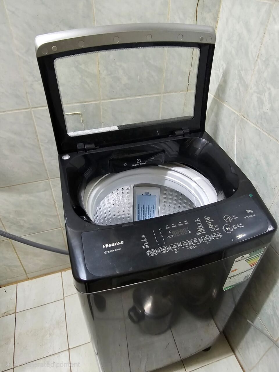 Al Naseem, Appliances, SAR 900,  SAR 900, Hisense 9 Kg E Class Top Loading Washing Machine With Touch Control