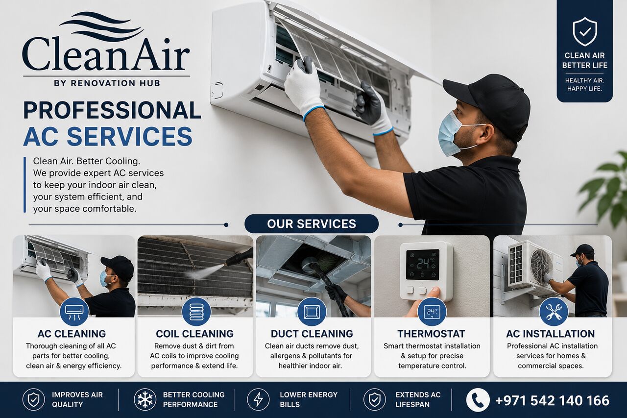 Dubai, Air Conditioning, Trusted AC Cleaning In Dubai