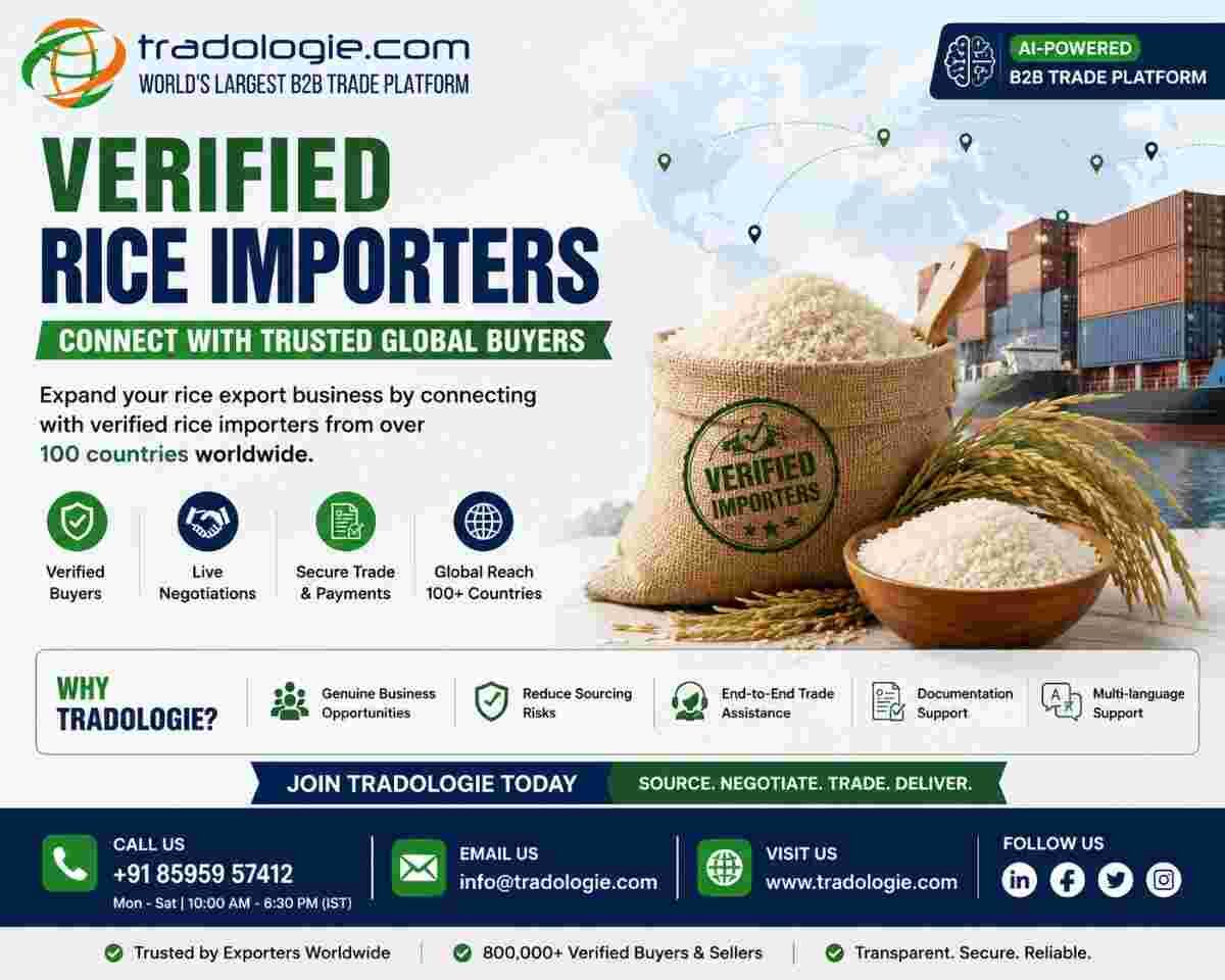 Lucknow, Food, INR 45,  Verified Rice Importers | Connect With Trusted Global Buyers