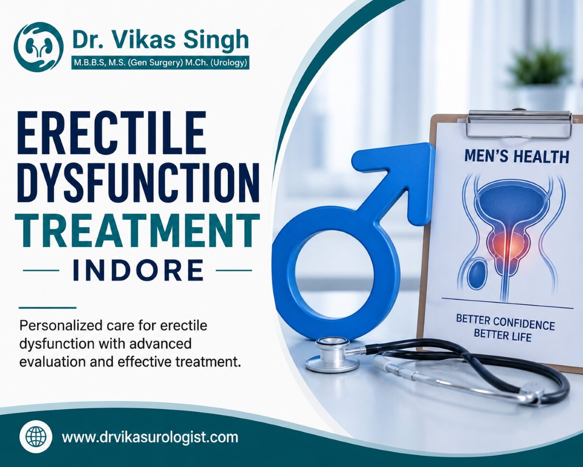 Indore, Health, Advanced Erectile Dysfunction Treatment With Individualized Care