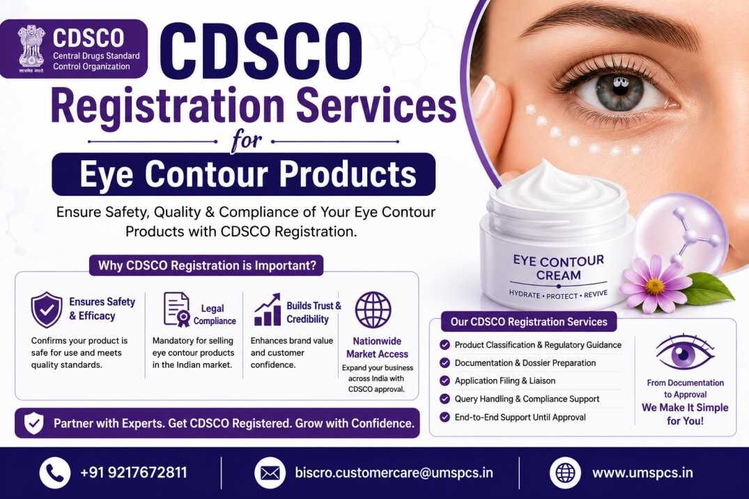 Mumbai, Legal, Who Provides CDSCO Registration Services For Eye Contour Products?