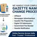 Complete Legal Name Change Service Via Central Gazette Notification In India