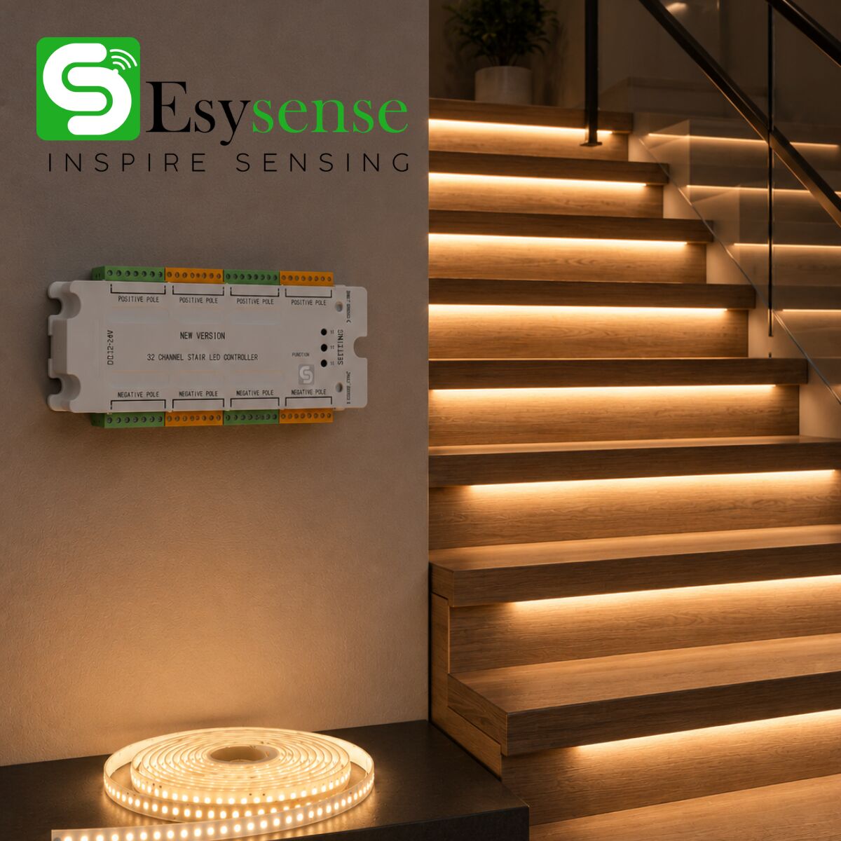 Noida, Electronics, Staircase Motion Sensor Controller: Step-by-Step Lighting | Esysense