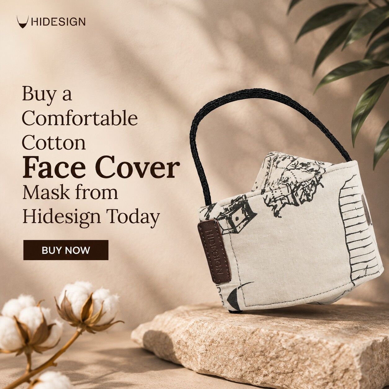 Mumbai, Clothing & Accessories, INR 695,  Buy A Comfortable Cotton Face Cover Mask From Hidesign Today