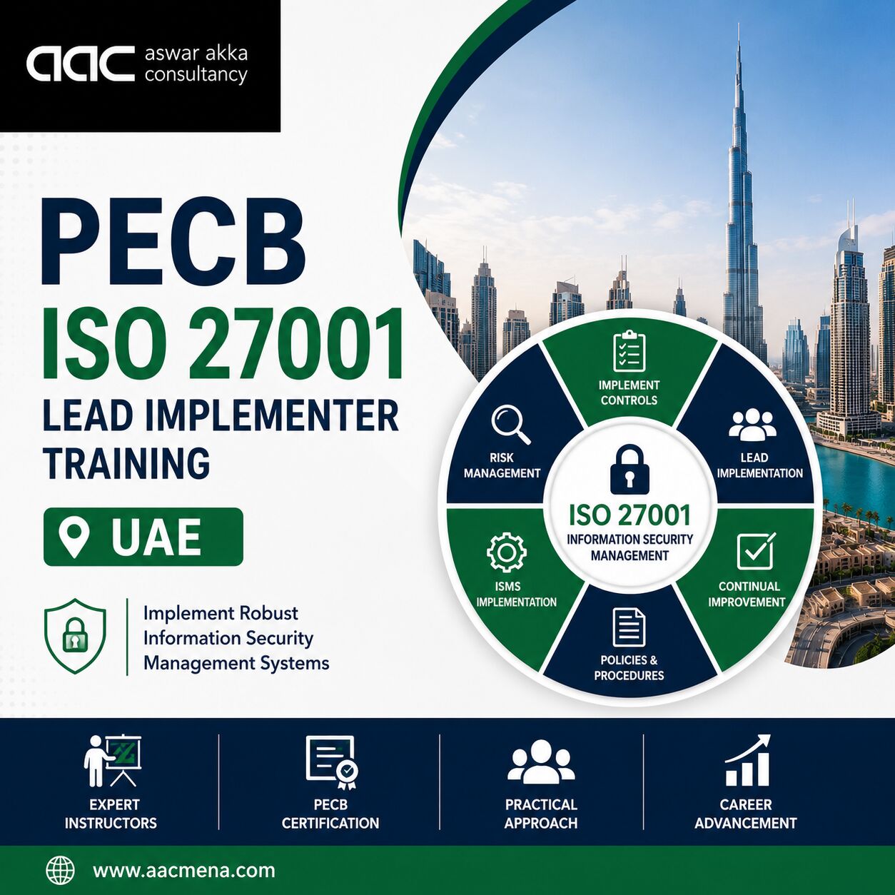 Dubai, Career Counseling, PECB ISO 27001 Lead Implementer Training UAE | ISMS Certification