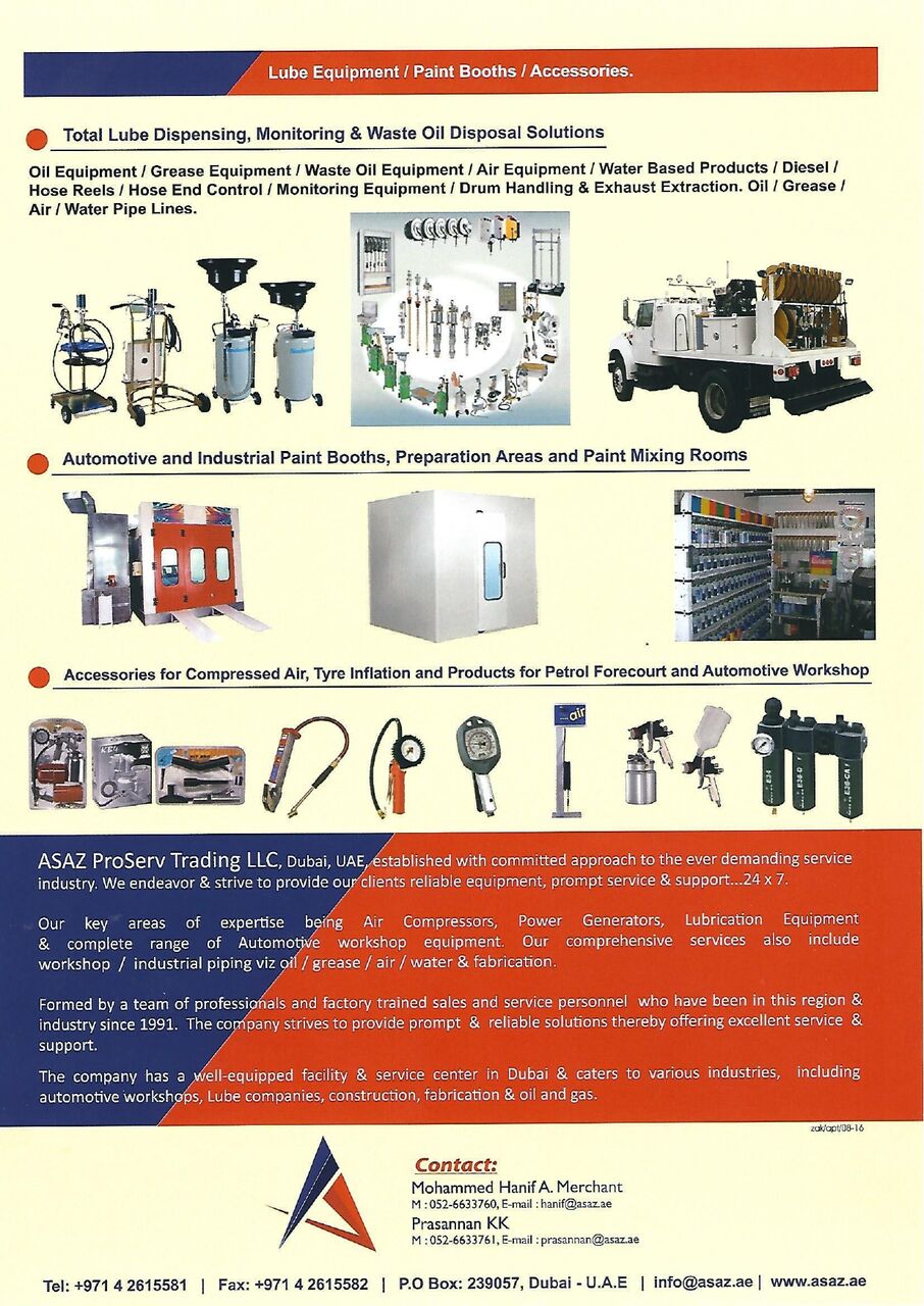 Dubai, Automotive, Trusted And Reliable Partner For Sales & Services Of Automotive Workshop Equipments