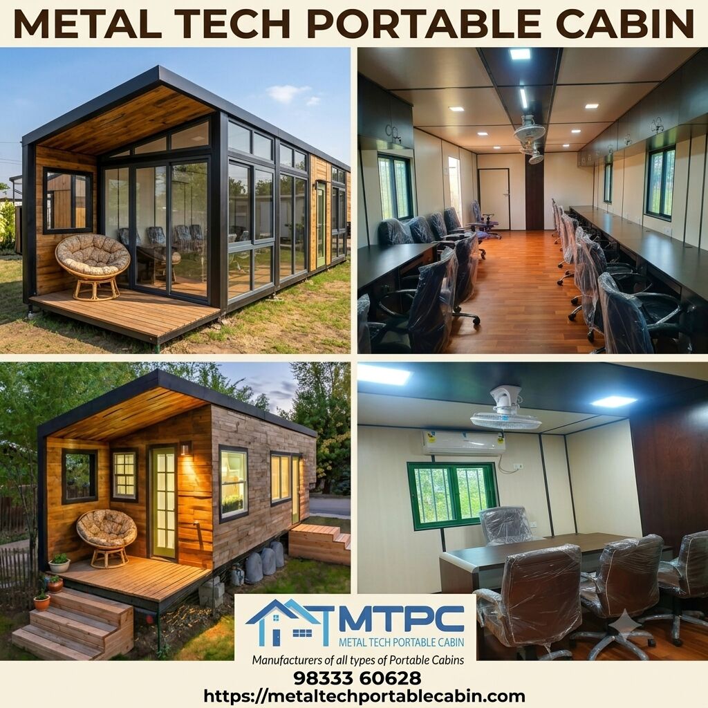 Hyderabad, Construction, Portable Office Cabin In Hyderabad | Metal Tech Portable Cabin