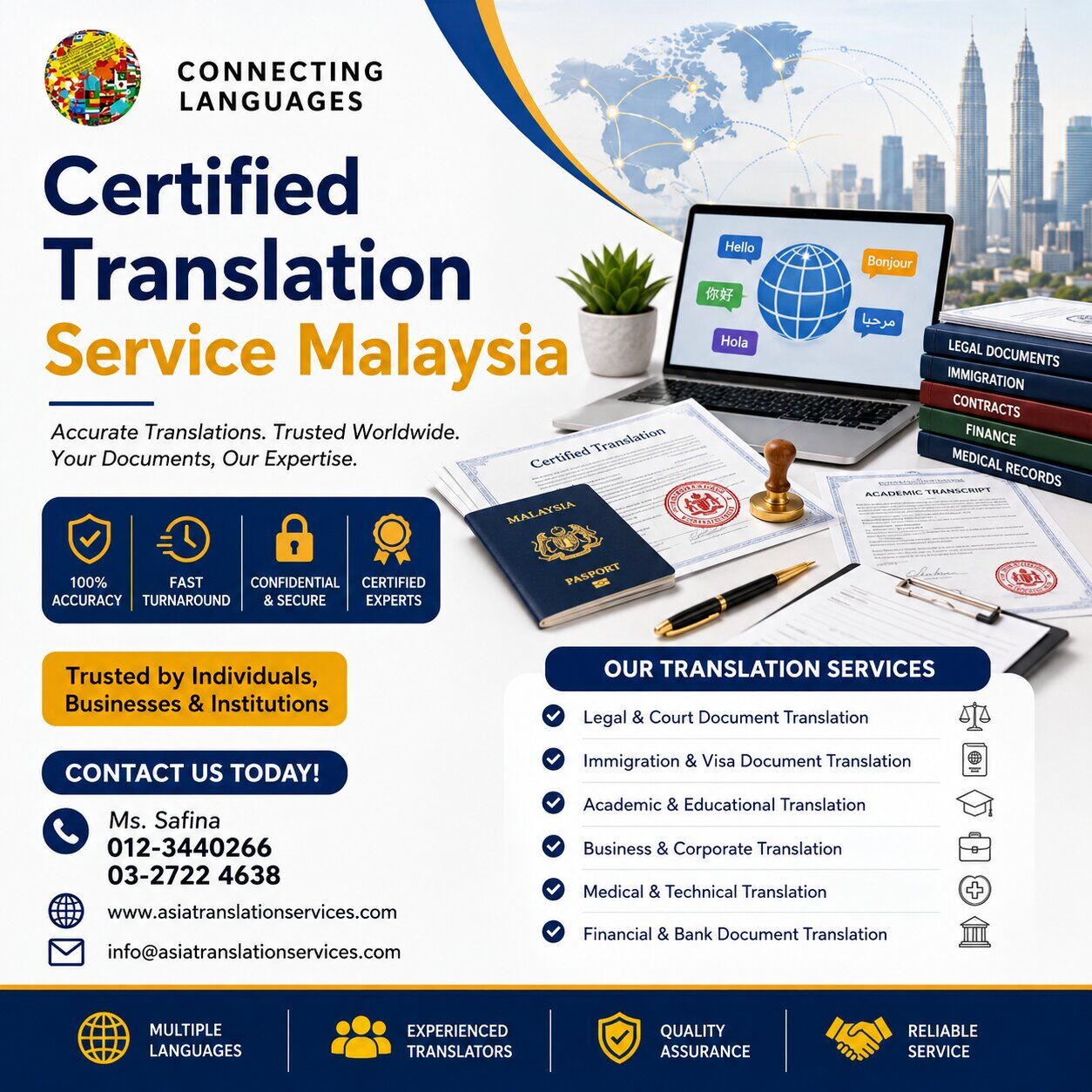 Kuala Lumpur, Translation, Certified Translation Service Malaysia For Legal, Academic & Business Documents