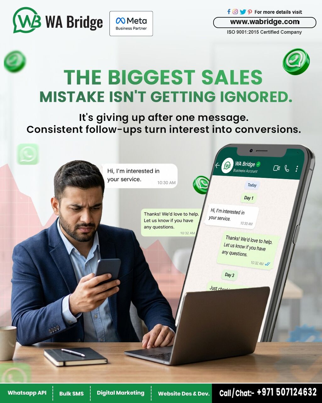 Dubai, Marketing, Automate WhatsApp Follow-Ups & Convert More Leads With WA Bridge